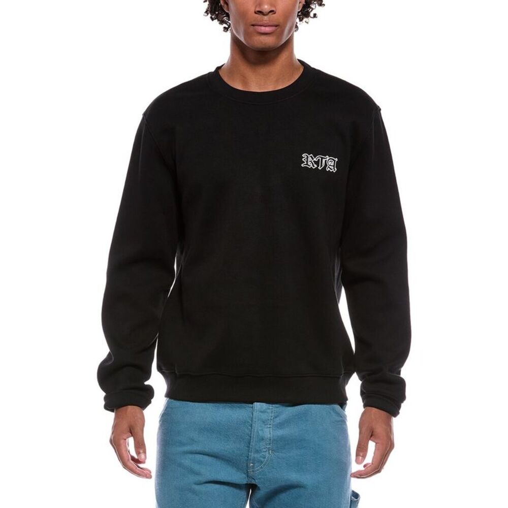 Rta Mens  Charles Crewneck Sweatshirt, Black